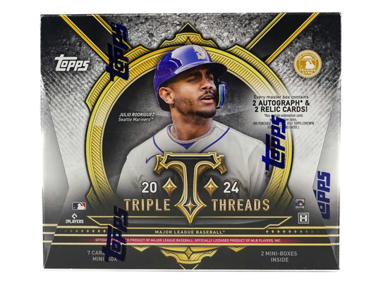 2024 Topps Triple Threads Baseball Hobby Box with relic cards and autograph relics