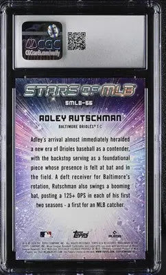 Graded Topps Update Adley Rutschman baseball card in protective slab CGC 9