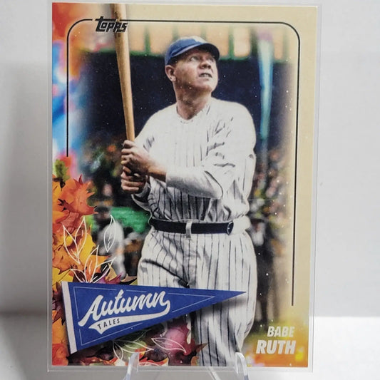 Babe Ruth baseball card from 2024 TOPPS UPDATE AUTUMN TALES INSERT SINGLES