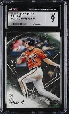 Graded Cal Ripken Jr. baseball card from 2024 Topps Update Cal Ripken series