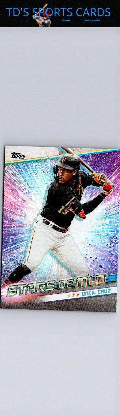 Baseball trading card of Oneil Cruz from 2024 Topps Update Stars of MLB