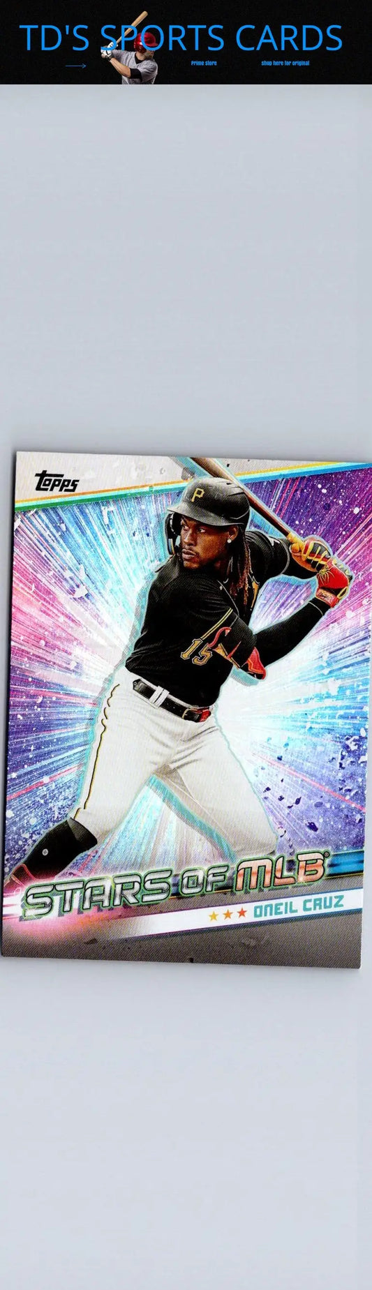 Baseball trading card of Oneil Cruz from 2024 Topps Update Stars of MLB