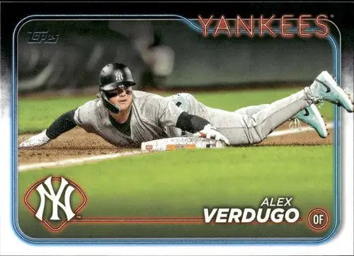 2024 Topps Update US152 Alex Verdugo Yankees baseball card NM-MT