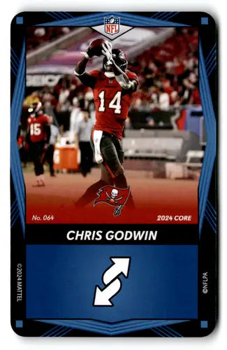 NFL football trading card featuring Chris Godwin Tampa Bay Buccaneers original gloss uno elite core edition