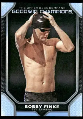 Goodwin Champions Bobby Finke swimming card from 2024 Upper Deck Goodwin Champions