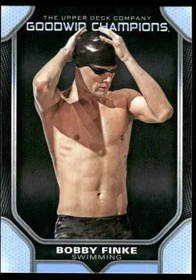 Bobby Finke swimming card from 2024 Upper Deck Goodwin Champions series
