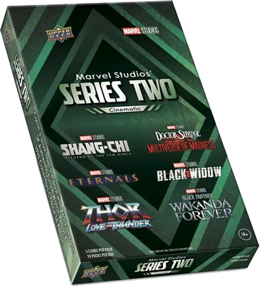2024 Upper Deck Marvel Studios Series 2 Cinematic Hobby Box with Marvel Studios trading card box