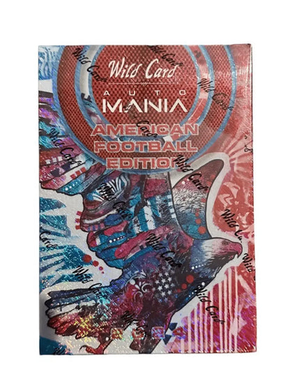2024 Wild Card Auto Mania American Football Painted Eagle Cards jumbo box featuring SSP Patrick Mahomes