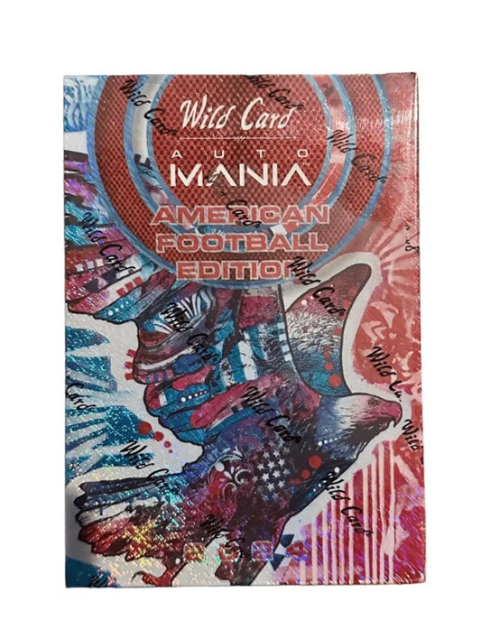 2024 Wild Card Auto Mania American Football Painted Eagle Cards jumbo box featuring SSP Patrick Mahomes