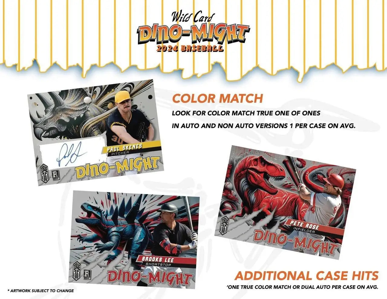 2024 Wild Card Dino-Might Baseball Hobby Box features Paul Skenes Chase Burns Randy Johnson cards