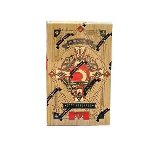 Cardboard box with baseball design for 2024 Wild Card Five Card Draw Baseball Hobby Box featuring ethan holliday