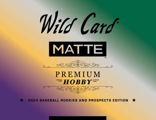 Wild Card Matte Premium Hobby Baseball Card showcasing 2024 Wild Card Matte Premium Baseball Hobby