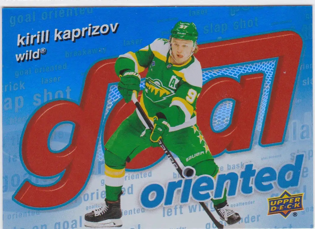 2025-26 Upper Deck #GO-4 Kirill Kaprizov Goal Oriented Minnesota Wild - Trading Card