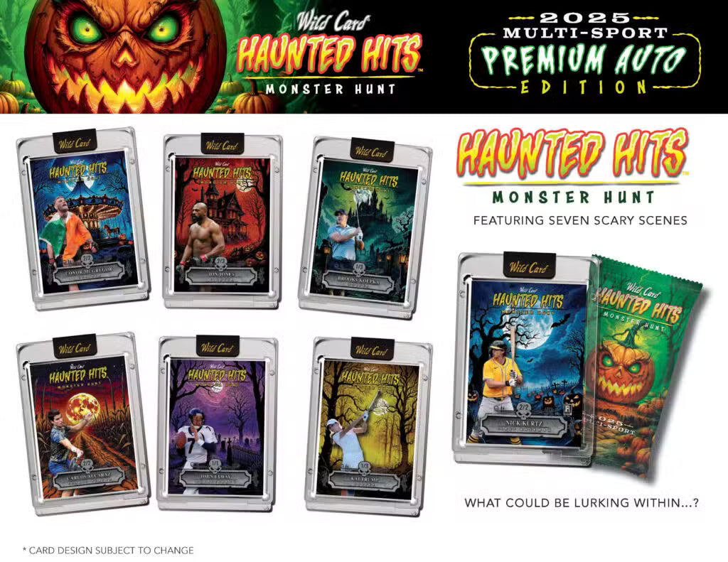 2025 Wild Card Haunted Hits Multi-Sport Premium Auto Edition Hobby Jumbo Box | Columbia Sports Cards