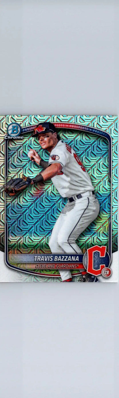 Travis Bazzana Chrome prospects Mojo Refractor baseball card in 2025 Bowman set