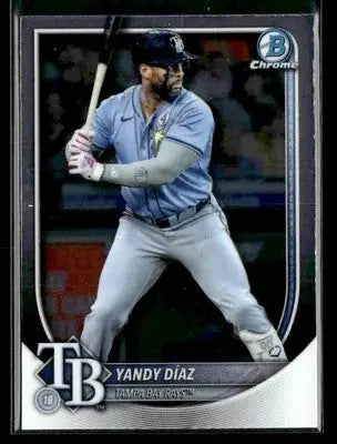 Bowman Chrome Yandy Diaz Tampa Bay Rays baseball trading card 2025 product