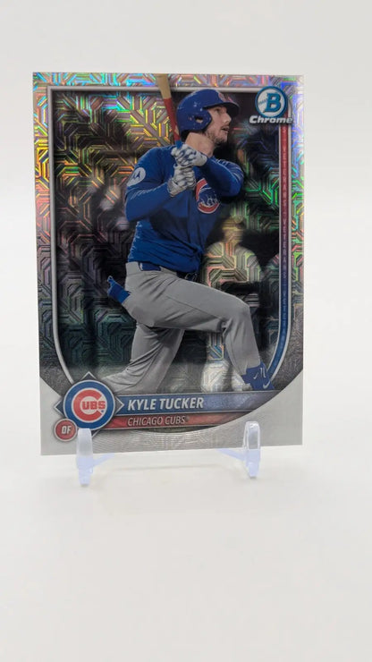 2025 Bowman Chrome- Kyle Tucker #43 Chrome Mojo Refractor Chicago Cubs - Trading Card