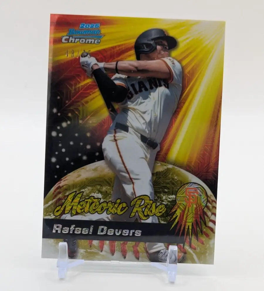 2025 Bowman Chrome Meteoric Rise MR-13 Rafael Devers /75 San Francisco Giants - Trading Card