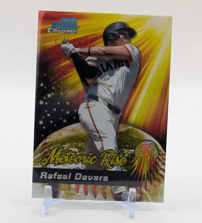 2025 Bowman Chrome Meteoric Rise MR-13 Rafael Devers /75 San Francisco Giants - Trading Card