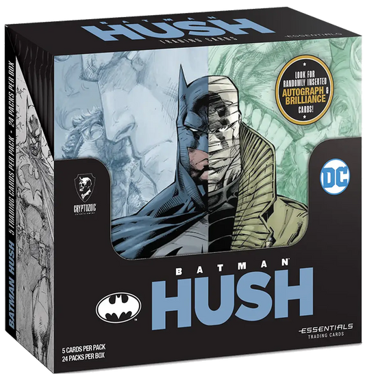 Cryptozoic Batman Hush trading card box featuring Batman Hush artwork and collectibles