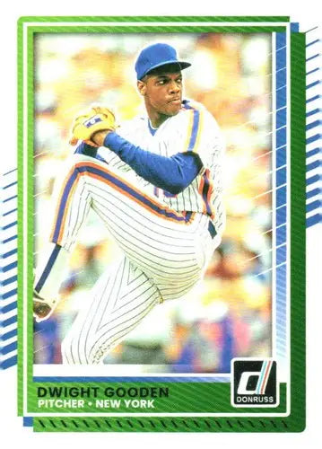 Original gloss Donruss Base Dwight Gooden baseball card featuring Mets pitcher in NM-MT condition
