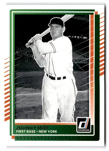 Original gloss Donruss Base Johnny Mize baseball card from 2025 Donruss Base series