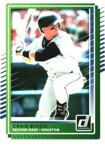 Original gloss baseball trading card of Craig Biggio from Donruss Base 2025 Astros