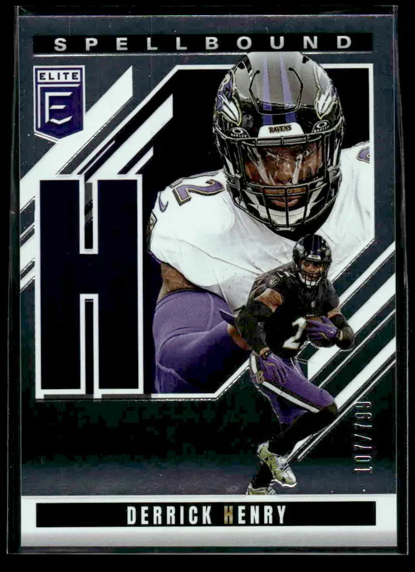 Derrick Henry Panini Elite Spellbound football trading card from Donruss Elite