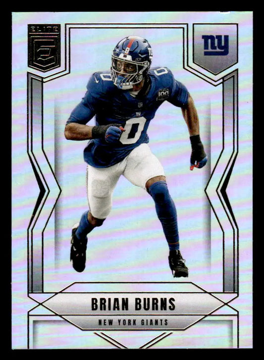 2025 Donruss Elite Brian Burns football trading card featuring New York Giants player