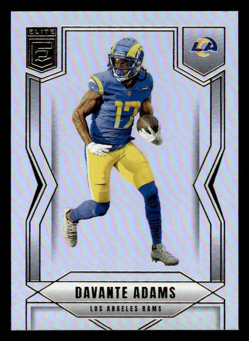Panini Elite football trading card of Davante Adams from Donruss Elite Los Angeles Rams
