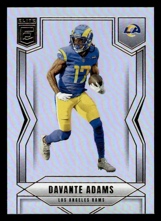 Panini Elite football trading card of Davante Adams from Donruss Elite Los Angeles Rams