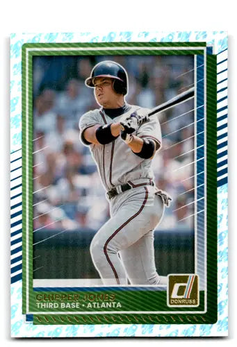 Original gloss Donruss Rockets Chipper Jones baseball card from 2025 Donruss Braves