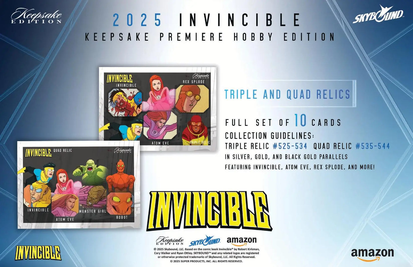 2025 Keepsake Invincible Season 1 Premiere Edition Hobby Box - Non-Sport Sealed