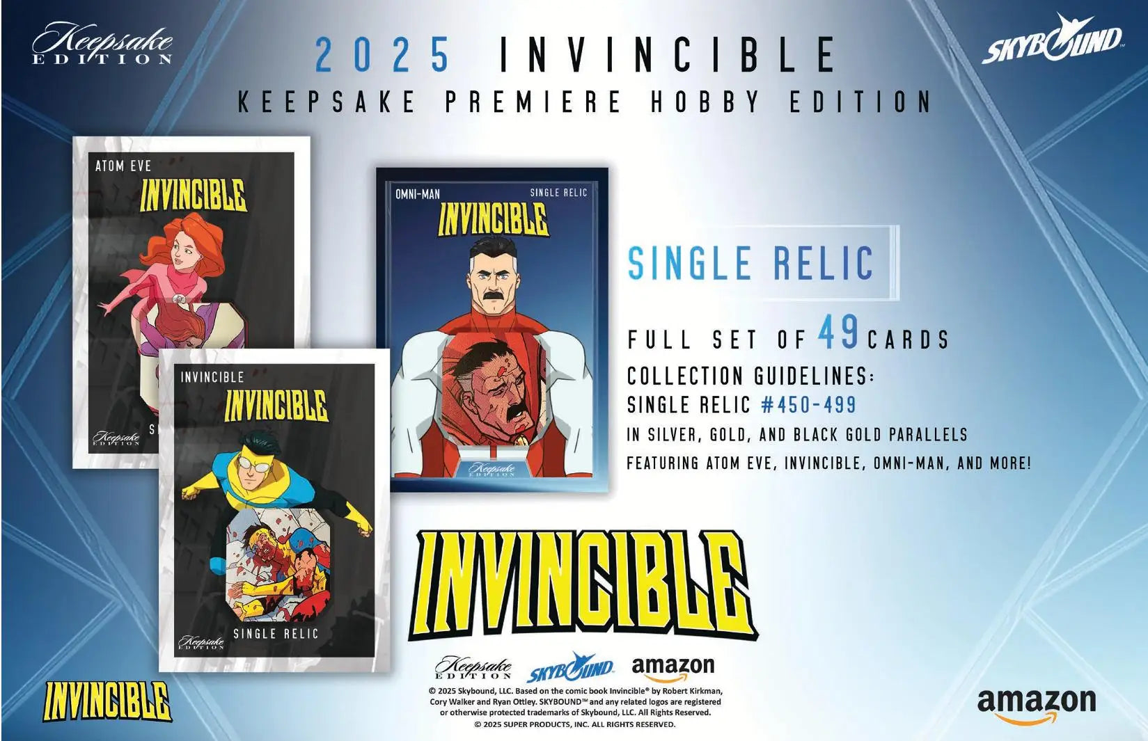 2025 Keepsake Invincible Season 1 Premiere Edition Hobby Box - Non-Sport Sealed