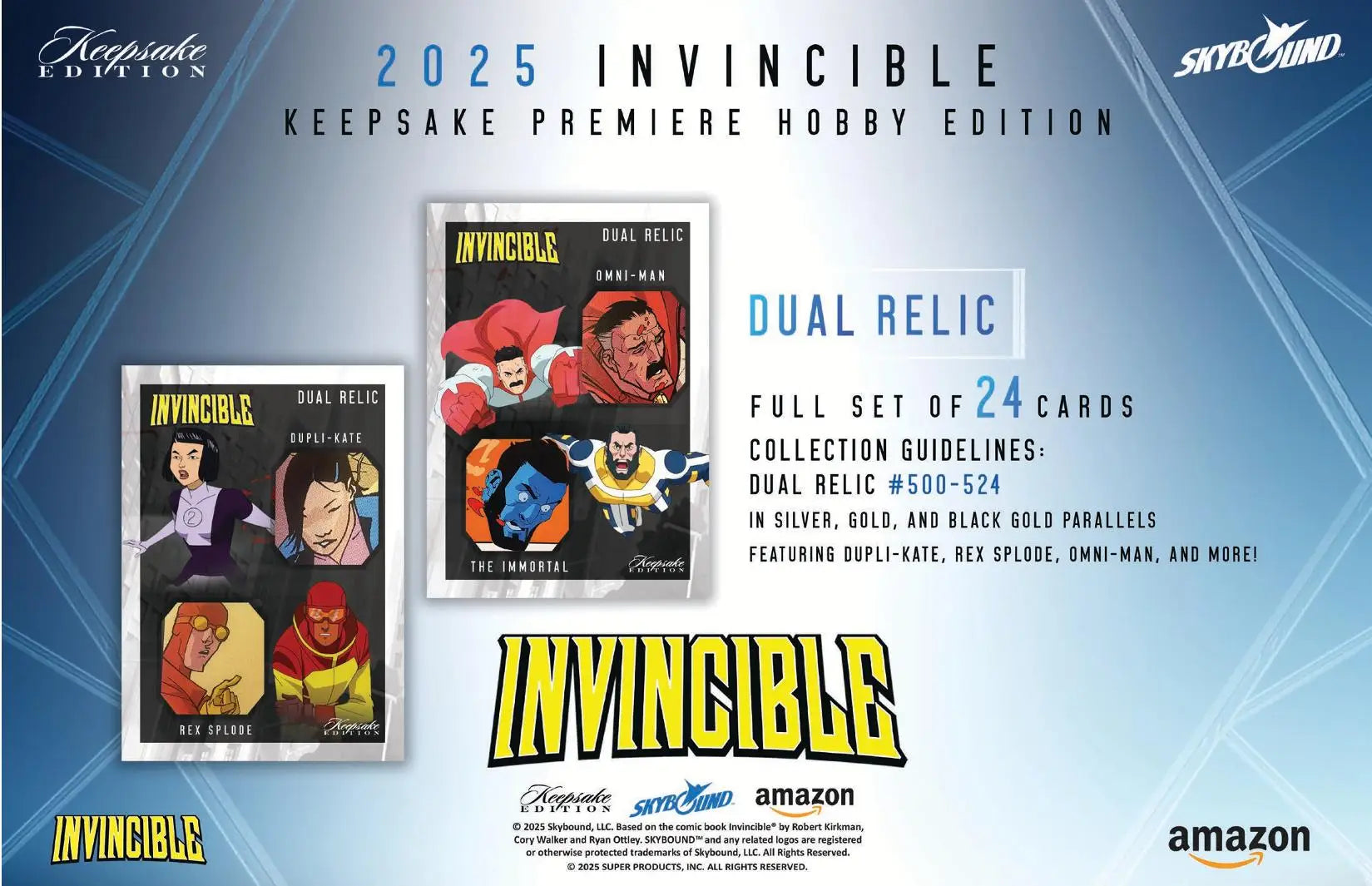 2025 Keepsake Invincible Season 1 Premiere Edition Hobby Pack - Non-Sport Sealed