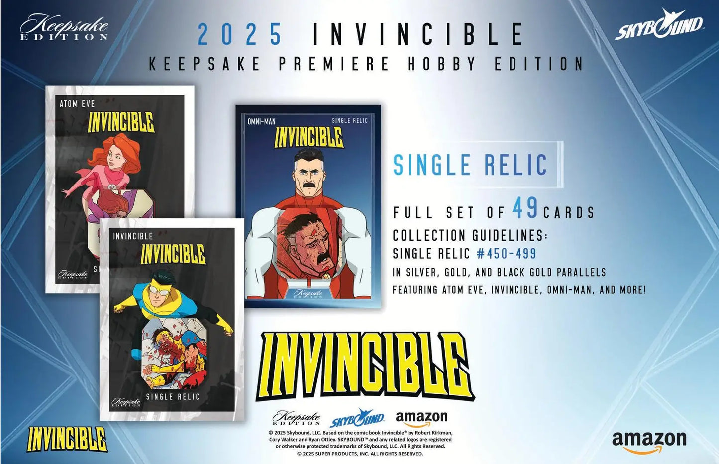 2025 Keepsake Invincible Season 1 Premiere Edition Hobby Pack - Non-Sport Sealed