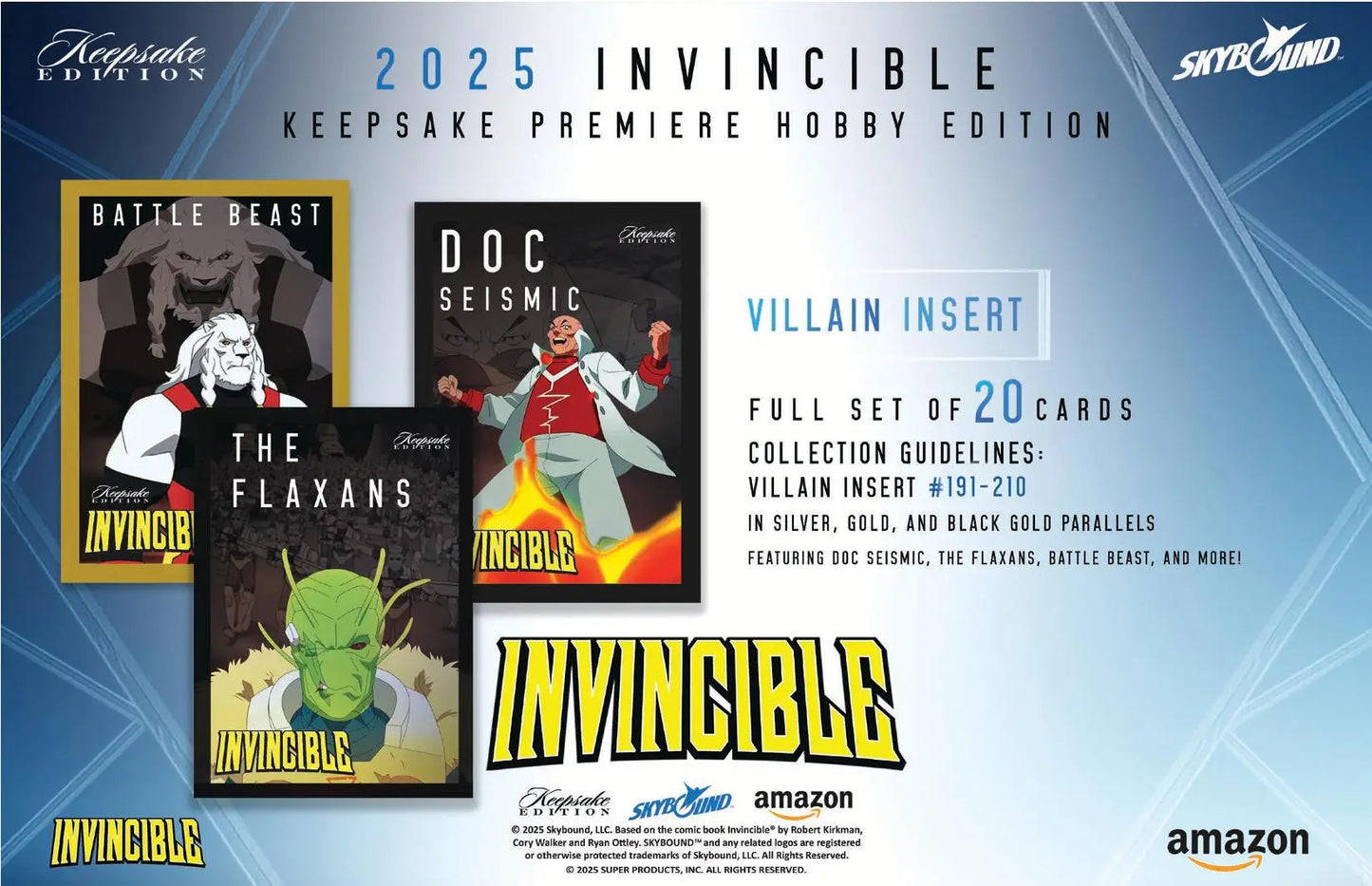 2025 Keepsake Invincible Season 1 Premiere Edition Hobby Pack - Non-Sport Sealed