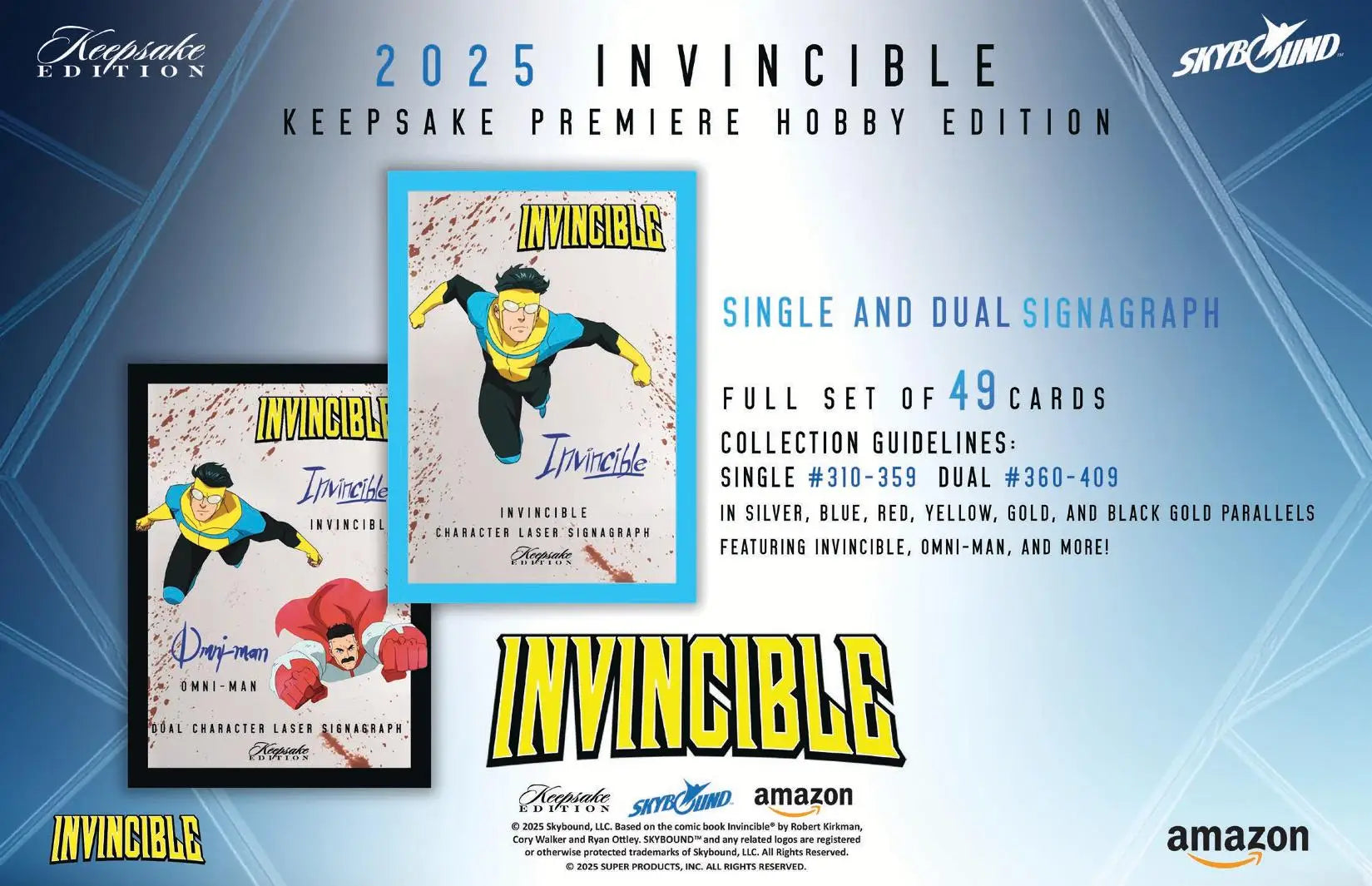2025 Keepsake Invincible Season 1 Premiere Edition Hobby Pack - Non-Sport Sealed