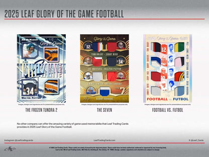 2025 Leaf Glory of the Game Football Hobby Box | Columbia Sports Cards