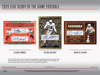 2025 Leaf Glory of the Game Football Hobby Box | Columbia Sports Cards
