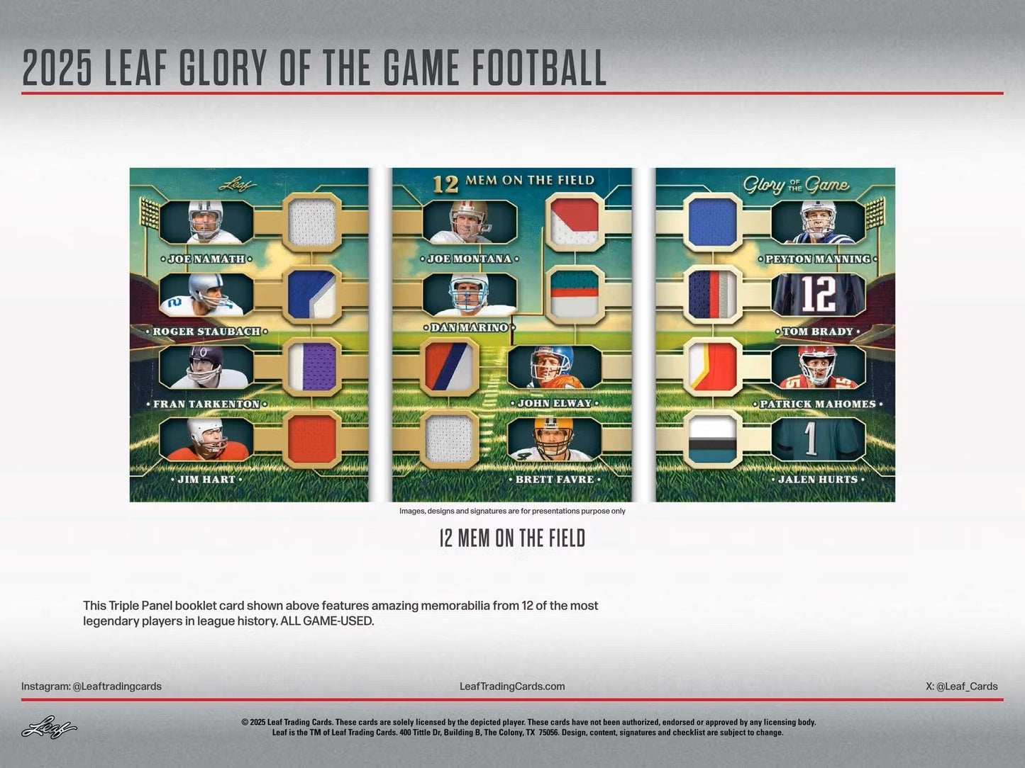 2025 Leaf Glory of the Game Football Hobby Box | Columbia Sports Cards