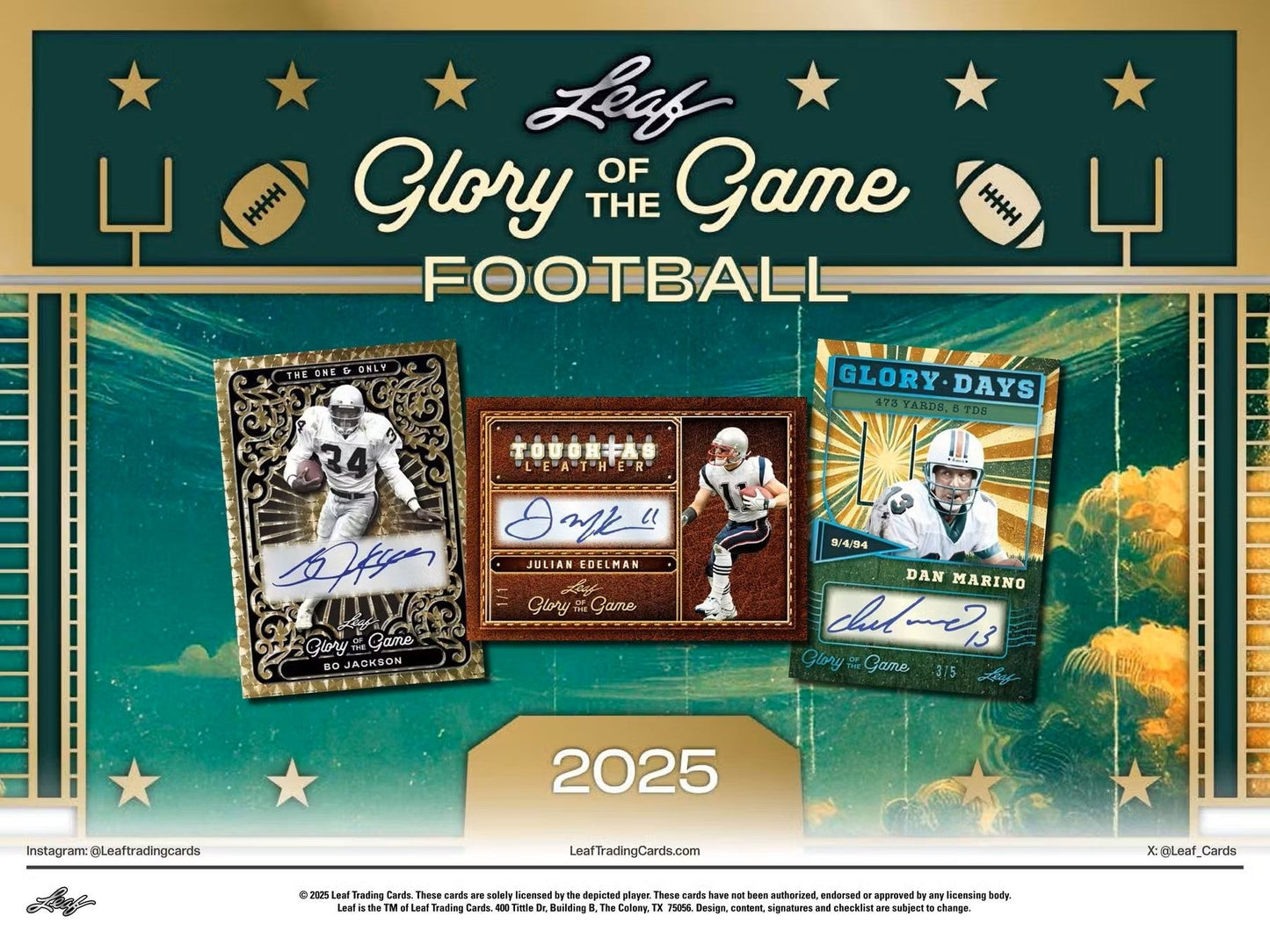 2025 Leaf Glory of the Game Football Hobby Box | Columbia Sports Cards