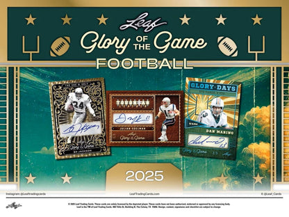 2025 Leaf Glory of the Game Football Hobby Box | Columbia Sports Cards