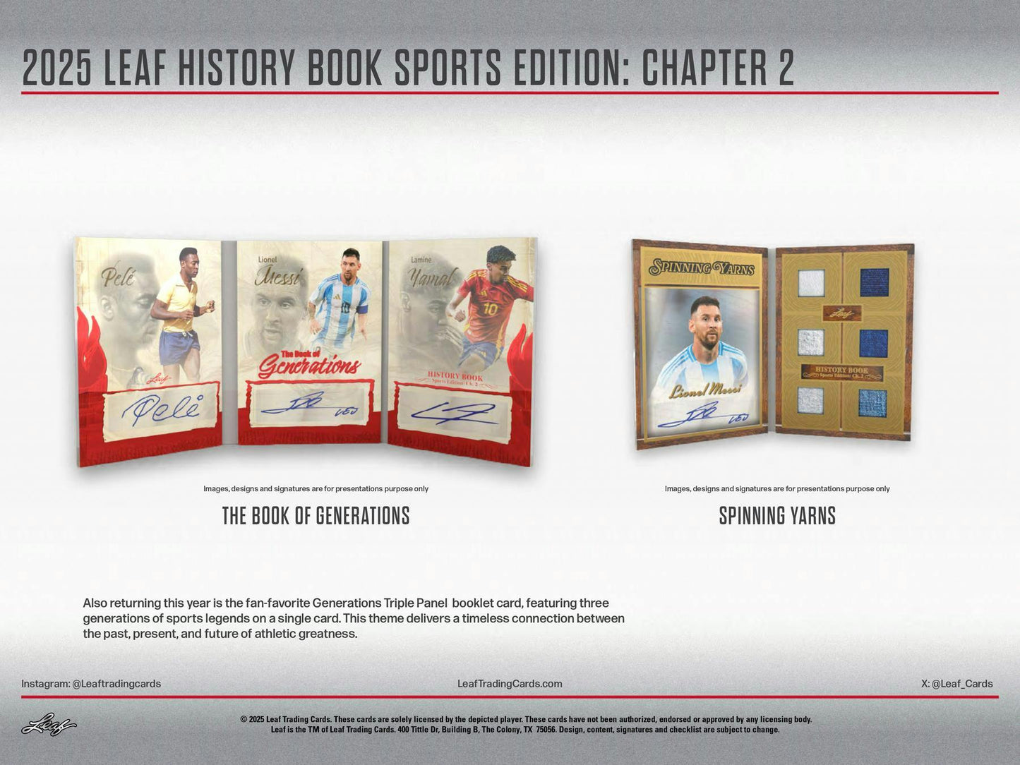 2025 Leaf History Book Sports Edition: Chapter 2 Hobby Box | Columbia Sports Cards