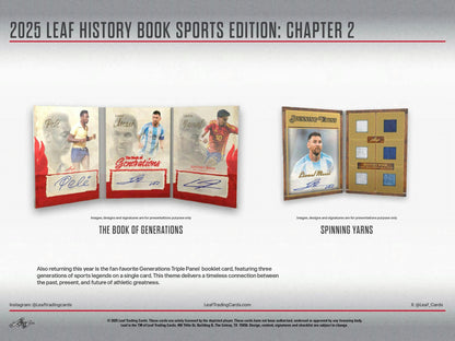 2025 Leaf History Book Sports Edition: Chapter 2 Hobby Box | Columbia Sports Cards