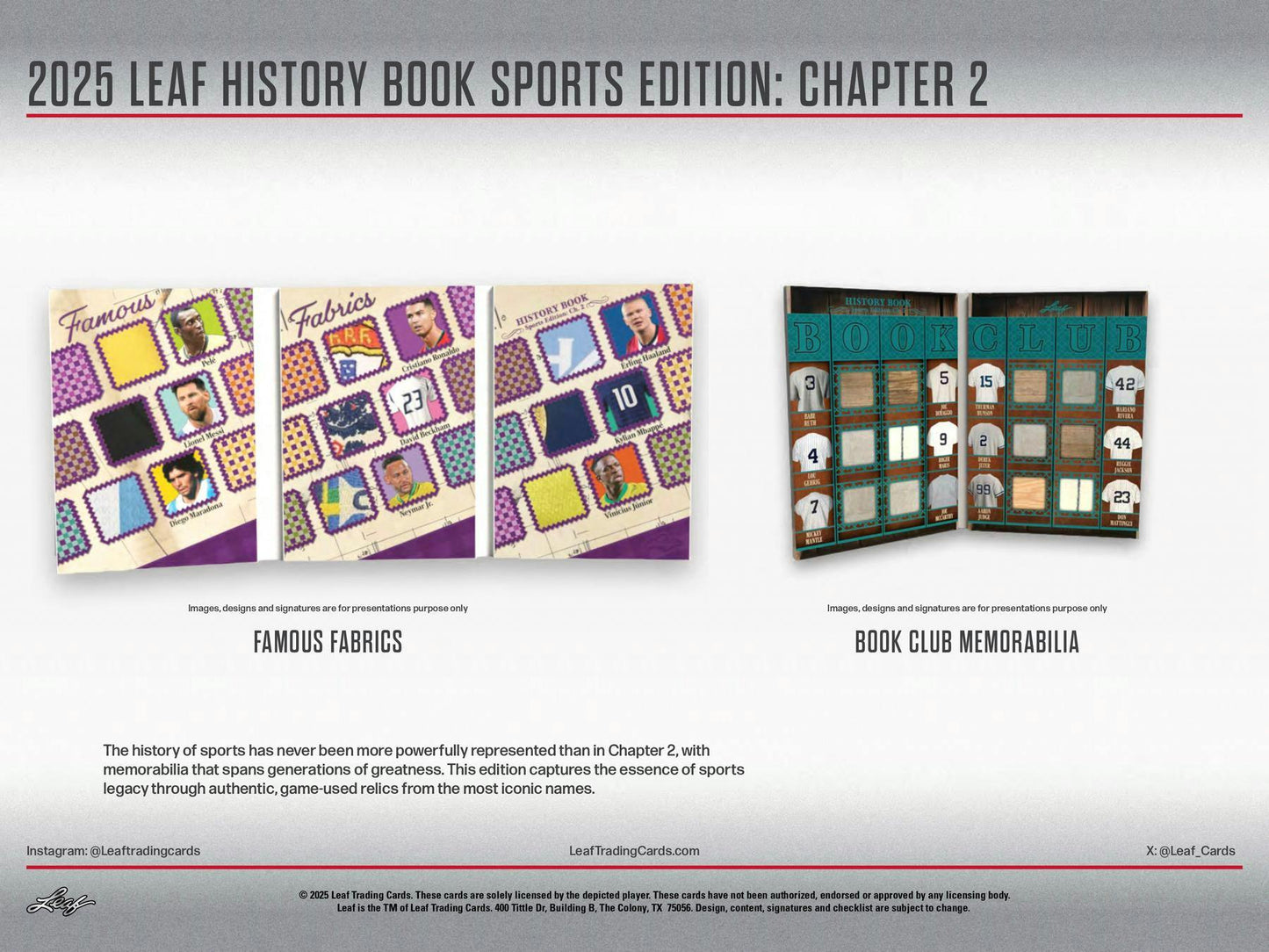 2025 Leaf History Book Sports Edition: Chapter 2 Hobby Box | Columbia Sports Cards