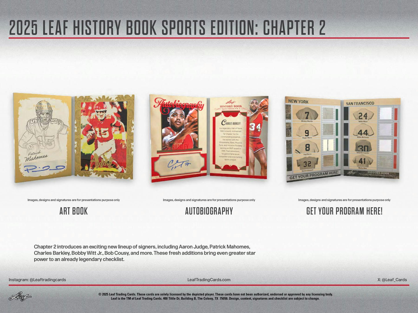 2025 Leaf History Book Sports Edition: Chapter 2 Hobby Box | Columbia Sports Cards