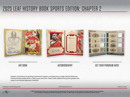 2025 Leaf History Book Sports Edition: Chapter 2 Hobby Box | Columbia Sports Cards