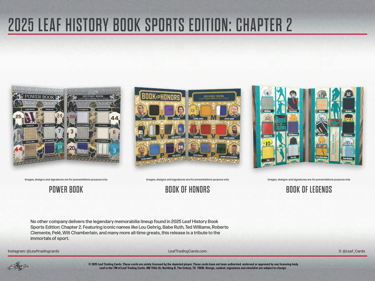 2025 Leaf History Book Sports Edition: Chapter 2 Hobby Box | Columbia Sports Cards