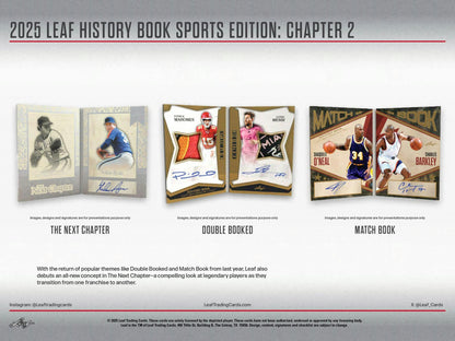 2025 Leaf History Book Sports Edition: Chapter 2 Hobby Box | Columbia Sports Cards